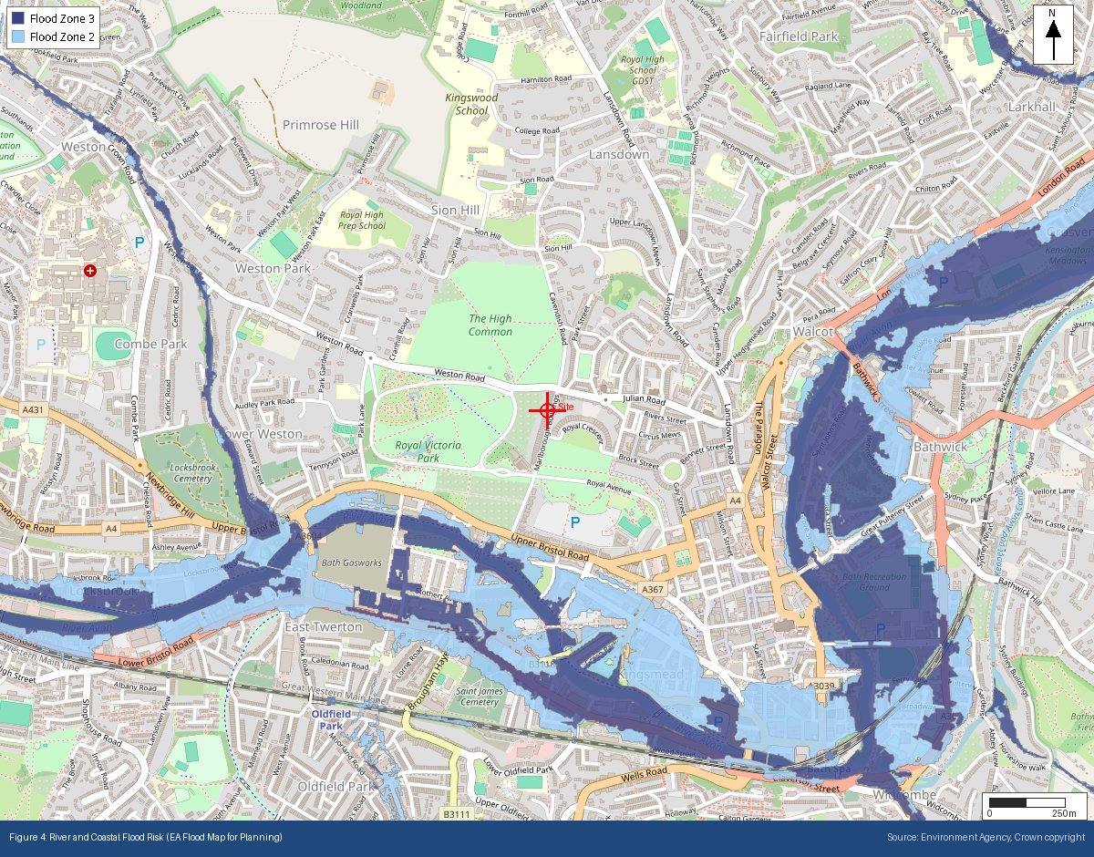 Sample EA Flood Map for Planning figure